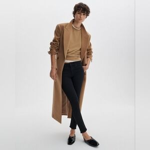 rag & bone Cate Mid-Rise Ankle Skinny Jeans in Black - Size 26